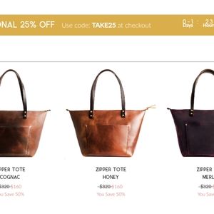 ISO Leather Tote